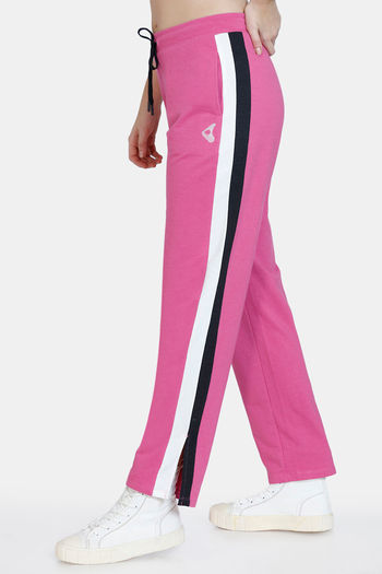 Buy Zelocity Relaxed Fit Cotton Track Pants - Ibis Rose